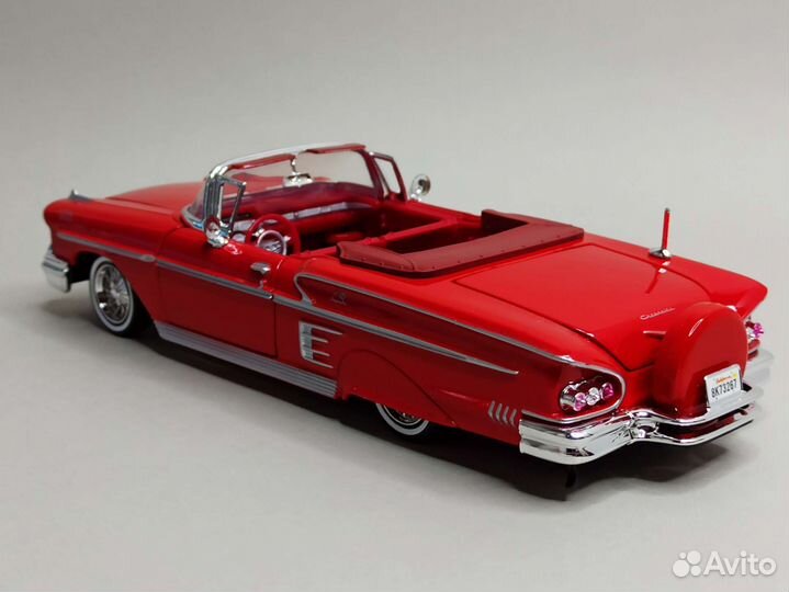 Chevrolet Impala 1958 Red 1:24 MotorMax