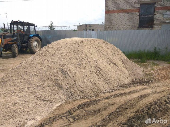 Песок мытый, речной, сеяный от 3 м3