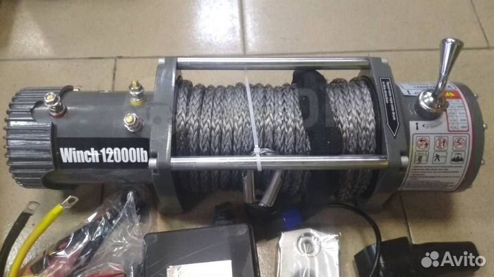 Лебедка автомобильная.Electric Winch 12000LBS Кевл