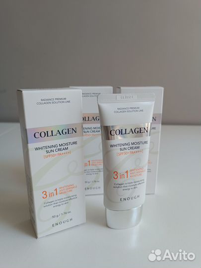 Солнцезащитный крем enough Collagen 3in1, SPF50+