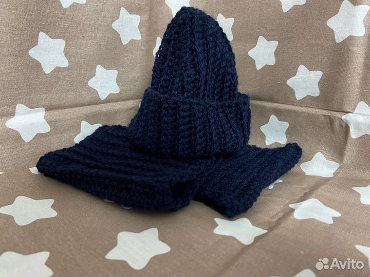 Вязанный плюшевый плед