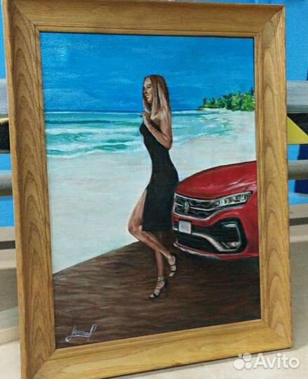 Картина, портрет, подарок маслом