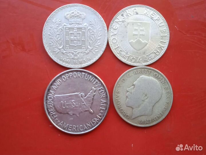 Иностранные серебряные монеты