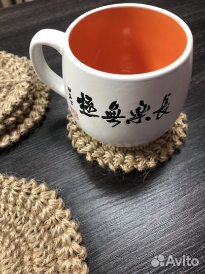 Салфетки подставки из джута