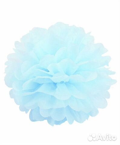 Декор бумажный помпон