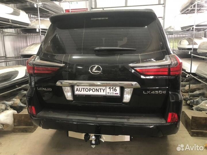 Фаркоп Lexus LX 450 под квадрат нержавейка