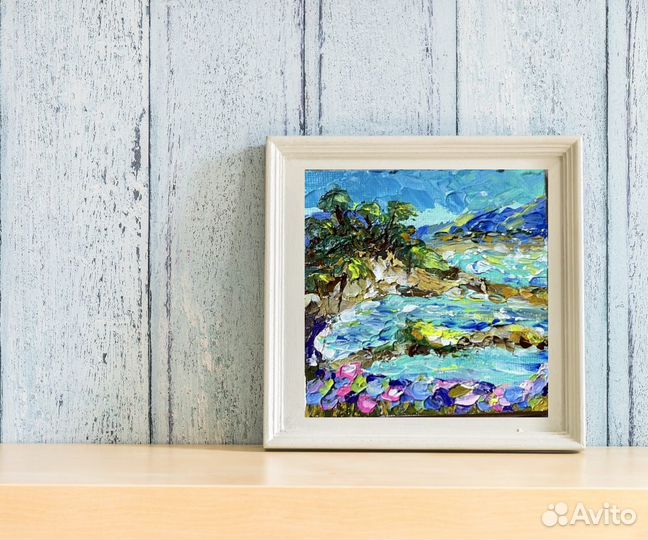 Картина на холсте пейзаж миниатюра