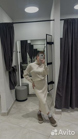 Платье вязаное длинное sela