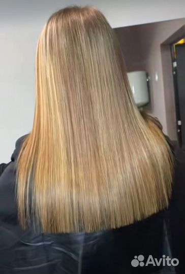 Кератиновое выпрямление волос