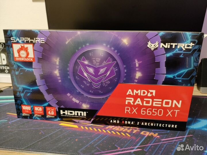 Видеокарта Sapphire AMD Radeon RX 6650 XT nitro+