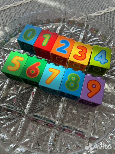 Кубики lego duplo цифры