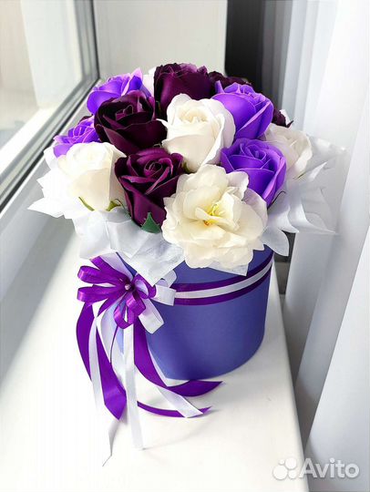 Букет из 17 мыльных роз