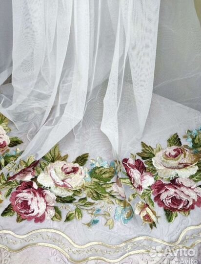 Тюль Дикая Роза Новый