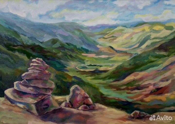 Картина маслом, пейзаж