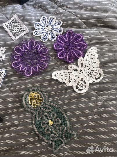 Вязаные элементы декора