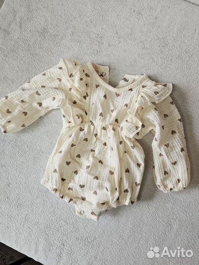 Боди нарядное 62-68