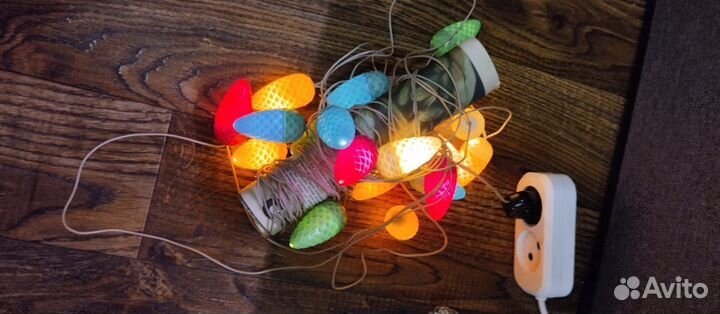 Елочная гирлянда СССР 6 шт лот