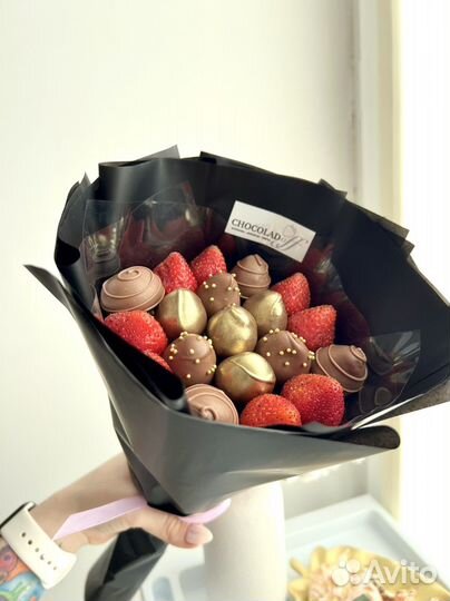 Букет из клубники в шоколаде