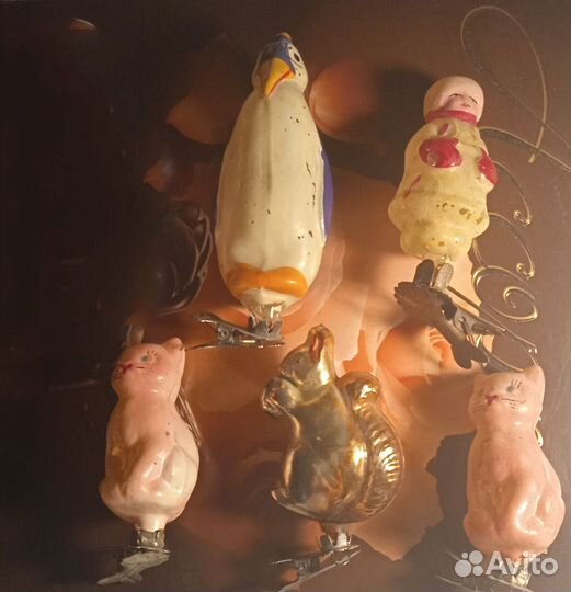 Ёлочные игрушки на прищепке