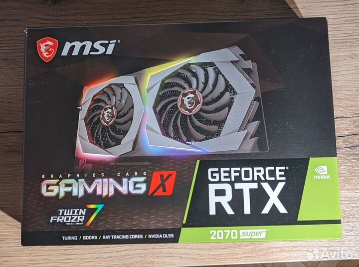 Видеокарта MSI GeForce RTX 2070 Super gaming X