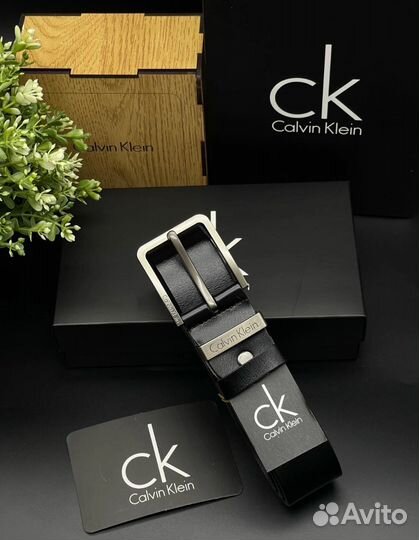 Мужской кожаный ремень Calvin Klein