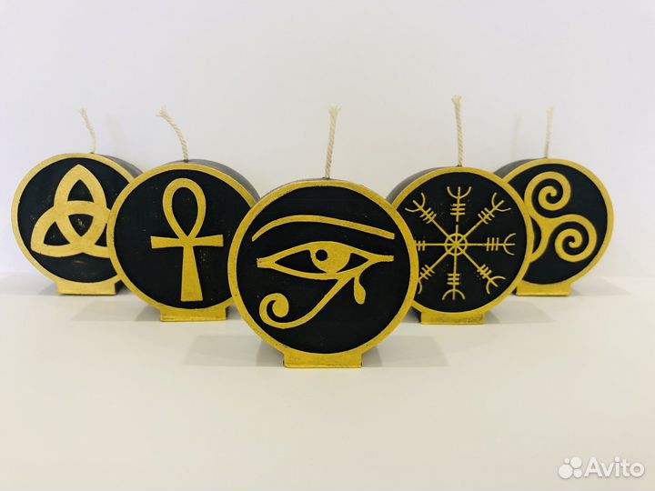 Свечи ручной работы руны, амулеты