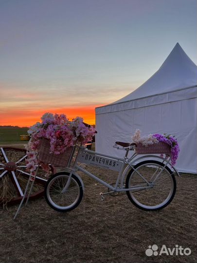 Декорированный велосипед для интерьера Loft&Сталь