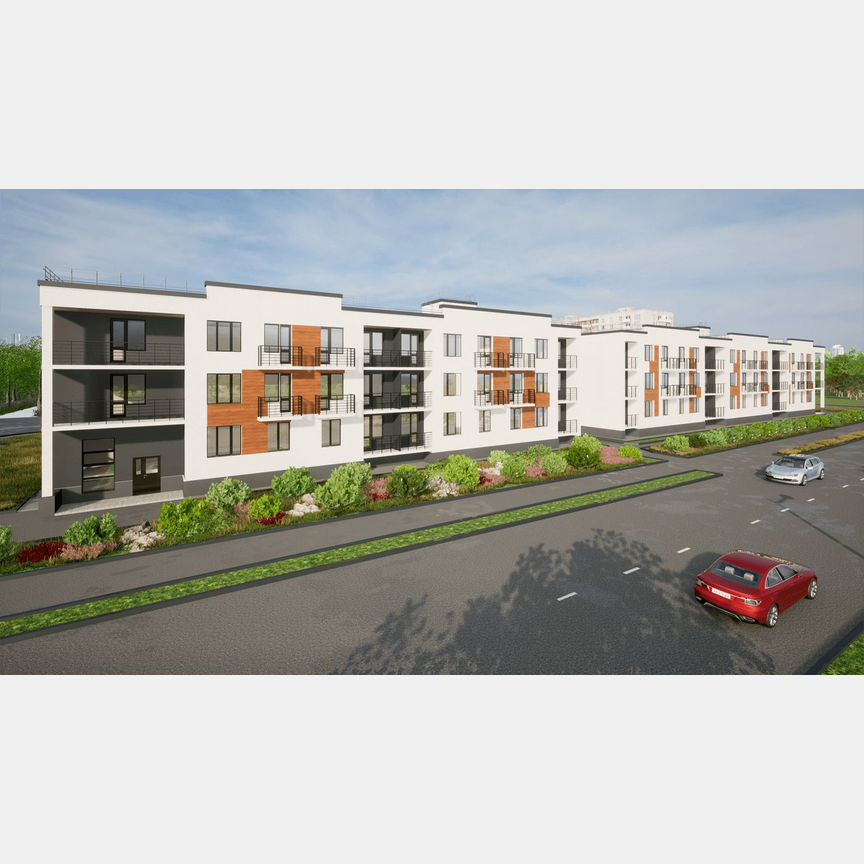 2-к. квартира, 64,4 м², 3/3 эт.