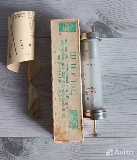 Многоразовые шприцы СССР