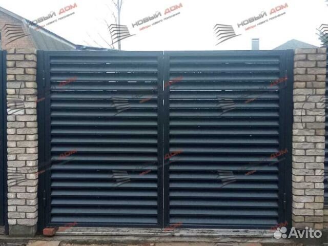 Забор жалюзи горизонтальный