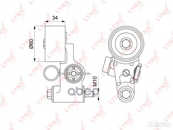 Натяжитель ремня грм subaru legacy/forester 1.6