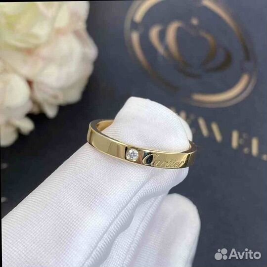 Кольцо Cartier C de Cartier Желтое золото 0,03ct