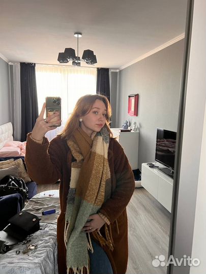 Теплый шарф кашемир