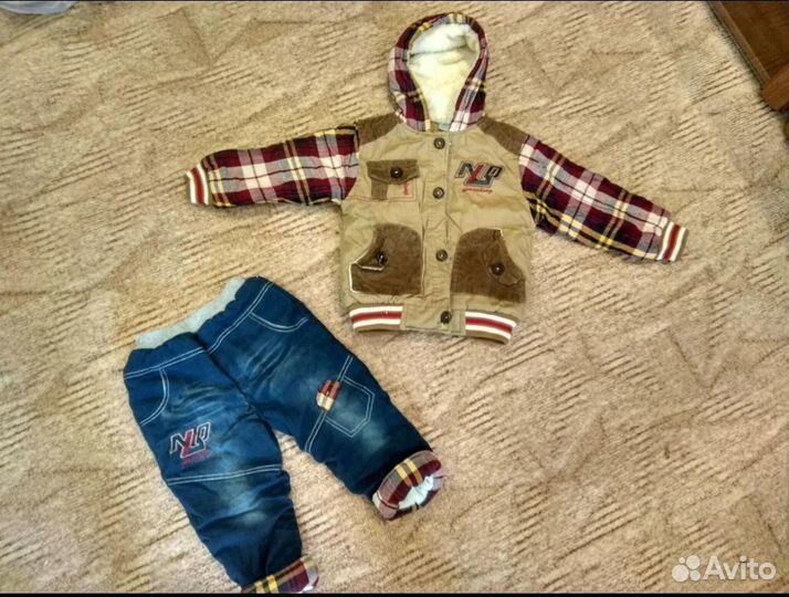 Новый теплый костюм на 3 года