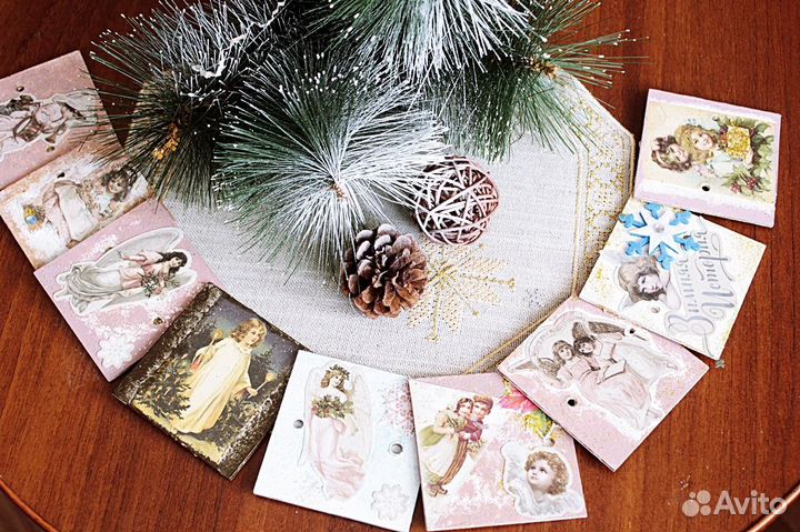 Новогодние флажки / гирлянда Дети и Рождество