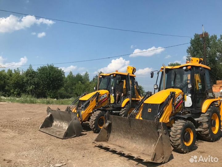 Экскаватор погрузчик jcb 3cx в аренду Уфа