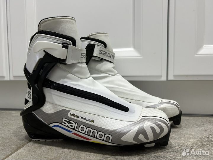 Лыжи беговые fisher коньковые, ботинки Salomon