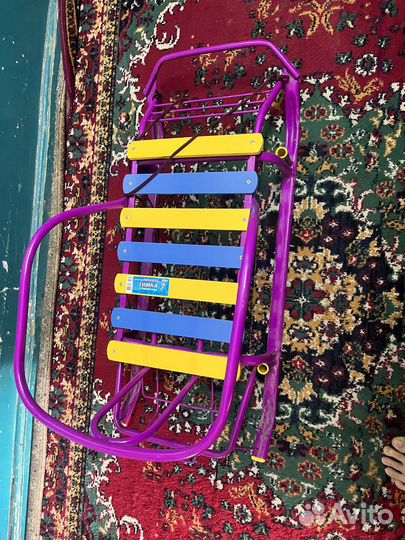 Санки с ручкой и чехлом