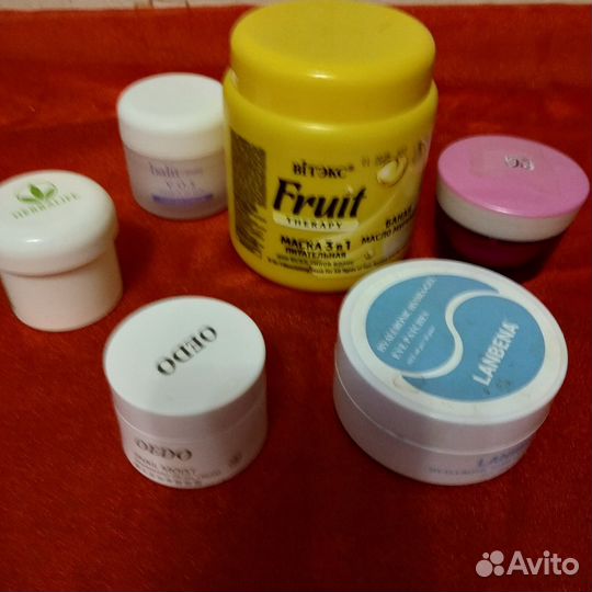 Стеклянные баночки от крема с крышками для свечей