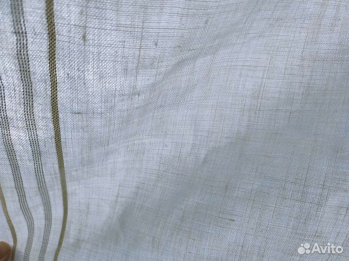 Льняная штора новая 1.5х2.9м