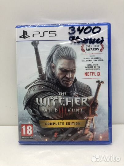 Диск Ведьмак 3 Complete edition Новый на PS5