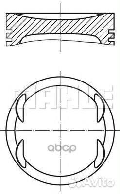 Поршнекомплект 0116900 Mahle/Knecht