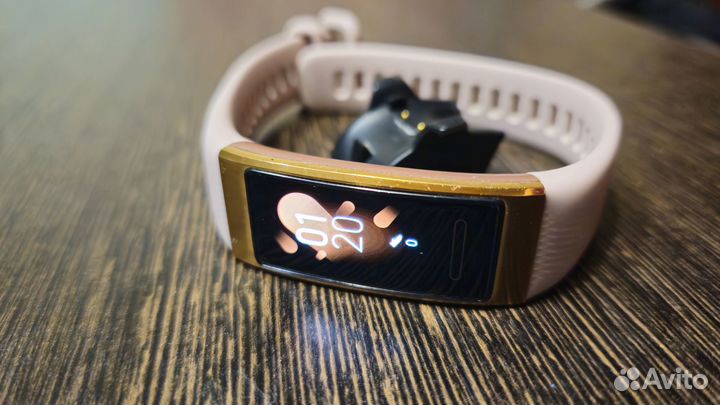 Фитнес-браслет huawei band 4 pro, розовый