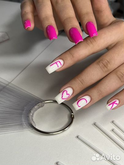 Наращивание ногтей, покрытие