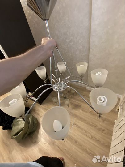 Люстра потолочная подвесная бу