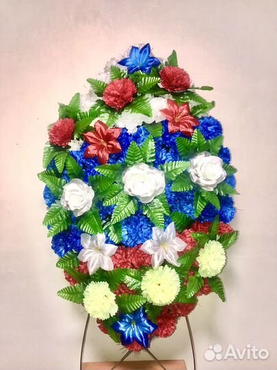 Ритуальные венки из искусственных цветов