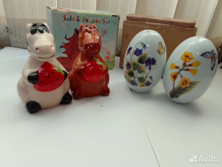 Набор для специй солонка перечница ножи