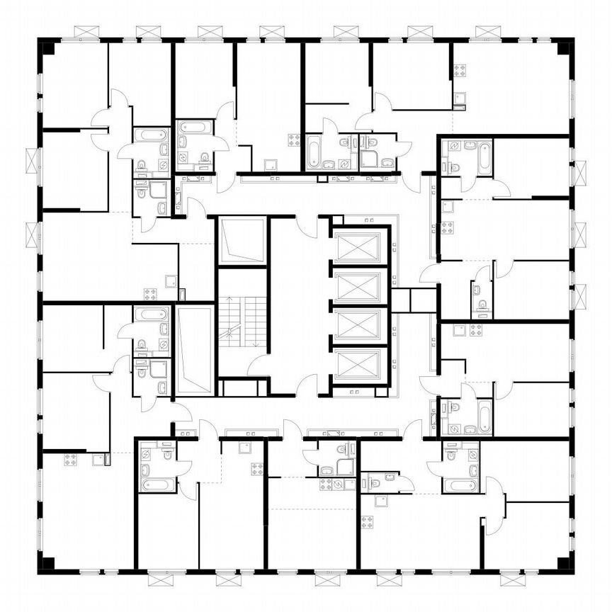 2-к. квартира, 58,5 м², 2/33 эт.