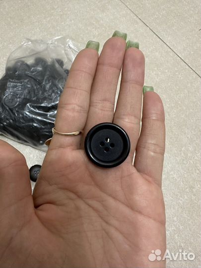 Пуговицы черные