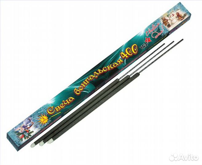 Бенгальские огни 400 мм, упаковка 3 шт